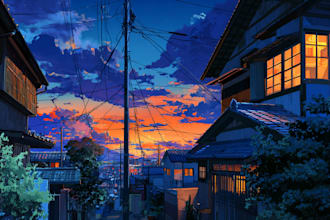 do anime background art