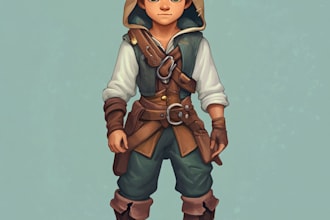 game character art ,2d game character art in unique style