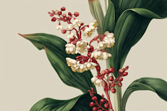 make realistic scientific, anatomical botanical illustration