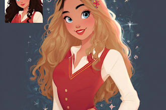 paint your portrait in disney style
