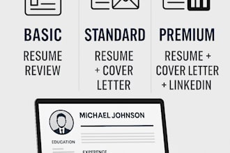 write a professional resume and cover letter