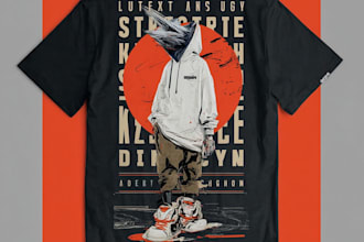 do creative graphic design redesign t shirt and artist