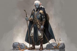 draw your dnd character illustrations or concept art