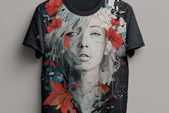 design awesome unique artwork for tshirts and merchandise