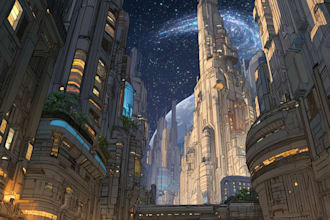 do your futuristic to life with stunning sci fi city