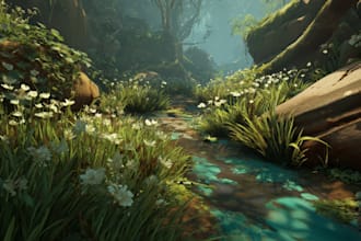 draw a environment illustration or background art