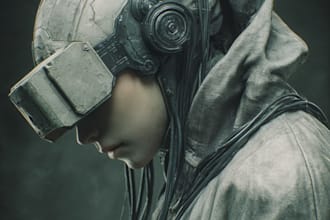 draw a sci fi character illustration or sci fi concept art