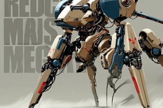 design spectacular robots, cyborgs and mechs