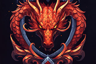 make custom fantasy game logo