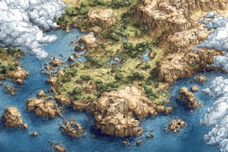 draw a custom map for fantasy