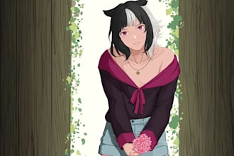 design ready for vtuber and anime character in vtube studio
