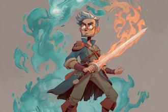 make a charcter of comic or design your character comic