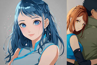 draw cute anime chibi fullbody, oc fanart pet character