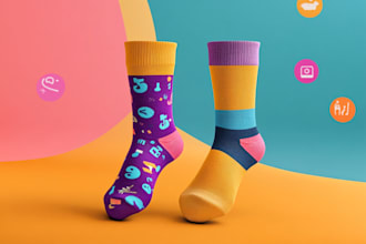 do an unique socks design