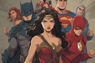 draw you dc or marvel style comic book and superhero