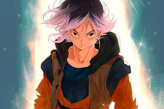 draw character design, character sheet, anime commissions