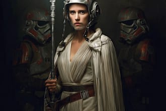 draw your original star wars character in a stunning