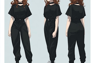 create a illustration anime or roleplaying character