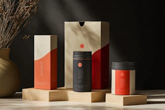design a cute product packaging or label