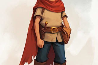 draw 2d game character or 2d game character