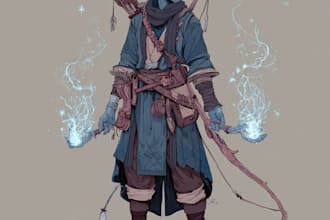 do dnd character art, illustration, commission art