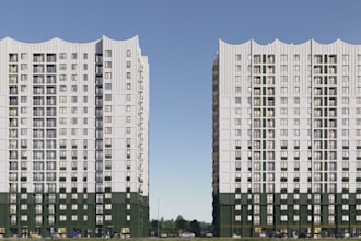 2d dwg to blueprint, residential complex restructure,highrise elevation planning