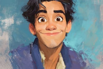 create your portrait in charming disney animation style