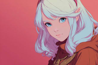 draw anime illustration, anime character vtuber, fanarts