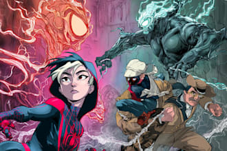 draw a custom cover art for your comic, book or podcast