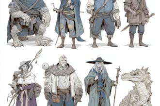 draw fantasy creatures and monster for dnd