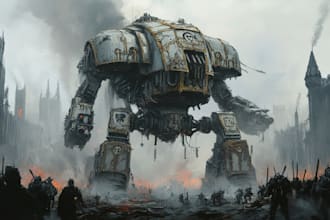 do  your favorite warhammer character art illustration