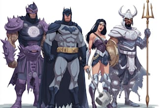 make drawing of super hero character