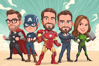 illustrate super hero character design
