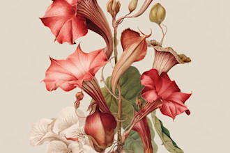 create a beautiful vintage botanical illustration