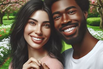 do a couple into disney cartoon portrait art