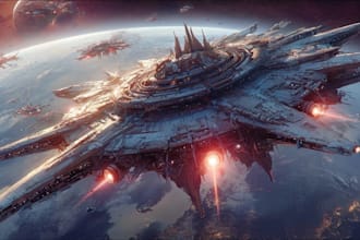 design a sci fi spaceship design