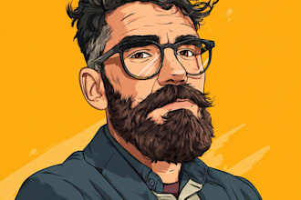 create an portrait illustration mascot