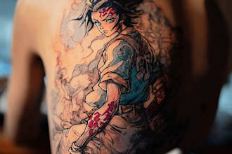 create an amazing anime tattoo design