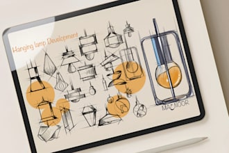 sketch and illustrate product concepts