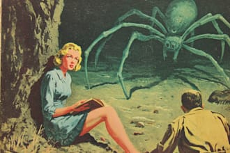 create vintage comic, horror and sci fi art