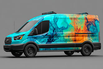 do car wrap, car wrap design , van wrap design, truck