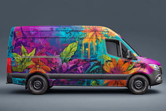 do car wrap, car wrap design , van wrap design, truck