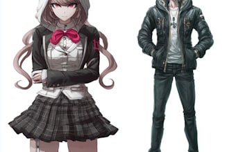 design custom danganronpa style character