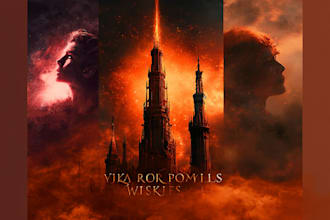 design a fantasy, sci fi, or horror, book cover