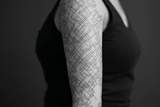 make a geometric tattoo design
