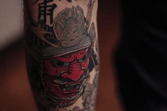 draw an oriental japanese tattoo