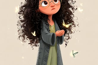make cartoon portrait in disney style
