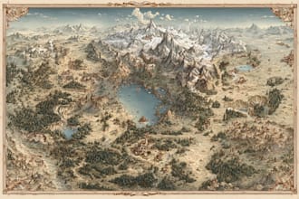 do fantasy map illustration for map