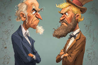 create political or satirical cartoon