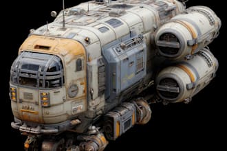 model hard surface scifi vehicles, spaceships